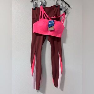 NWT Brooks Athletic Set Running Sports Bra (Small) and Leggings (X-Small)
